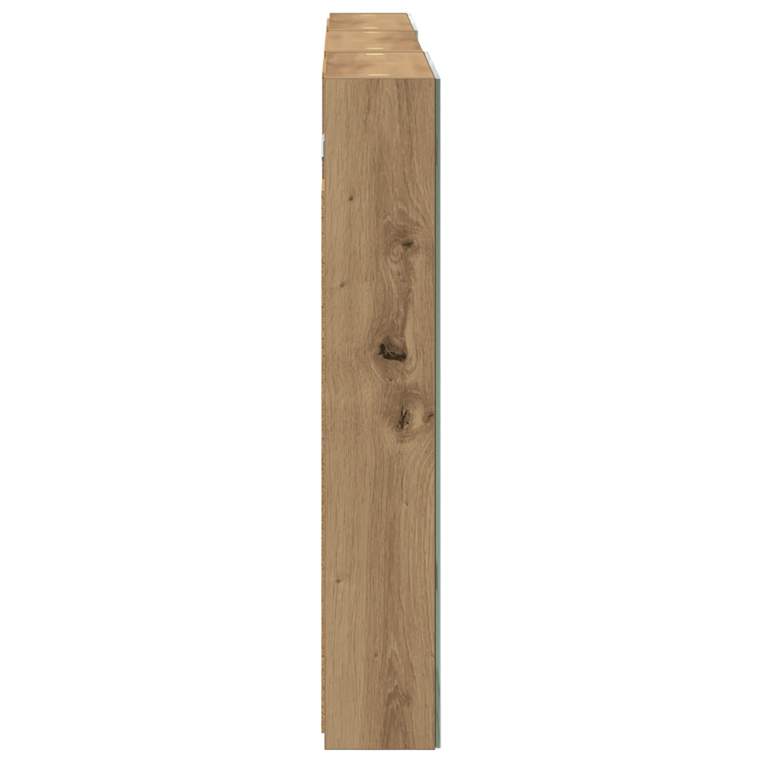Badeværelsesskabsæt 3 pcs 120 x 10,5 x 60,5 cm Konstrueret træ