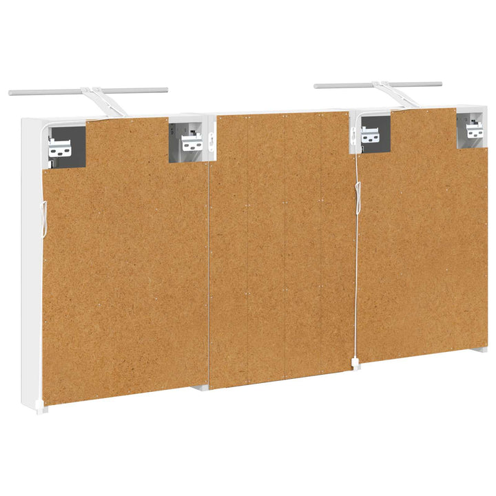 Badeværelsesskabsæt 3 stk. 120 x 10,5 x 60,5 cm Konstrueret træ
