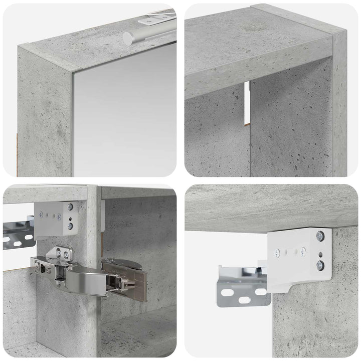 Badeværelsesskabsæt 3 pcs 120 x 10,5 x 60,5 cm Konstrueret træ