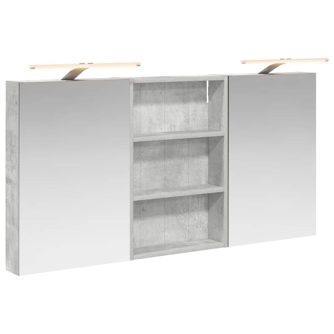 Badeværelsesskabsæt 3 pcs 120 x 10,5 x 60,5 cm Konstrueret træ