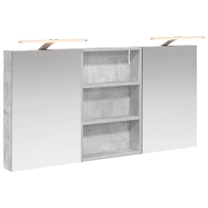 Badeværelsesskabsæt 3 pcs 120 x 10,5 x 60,5 cm Konstrueret træ