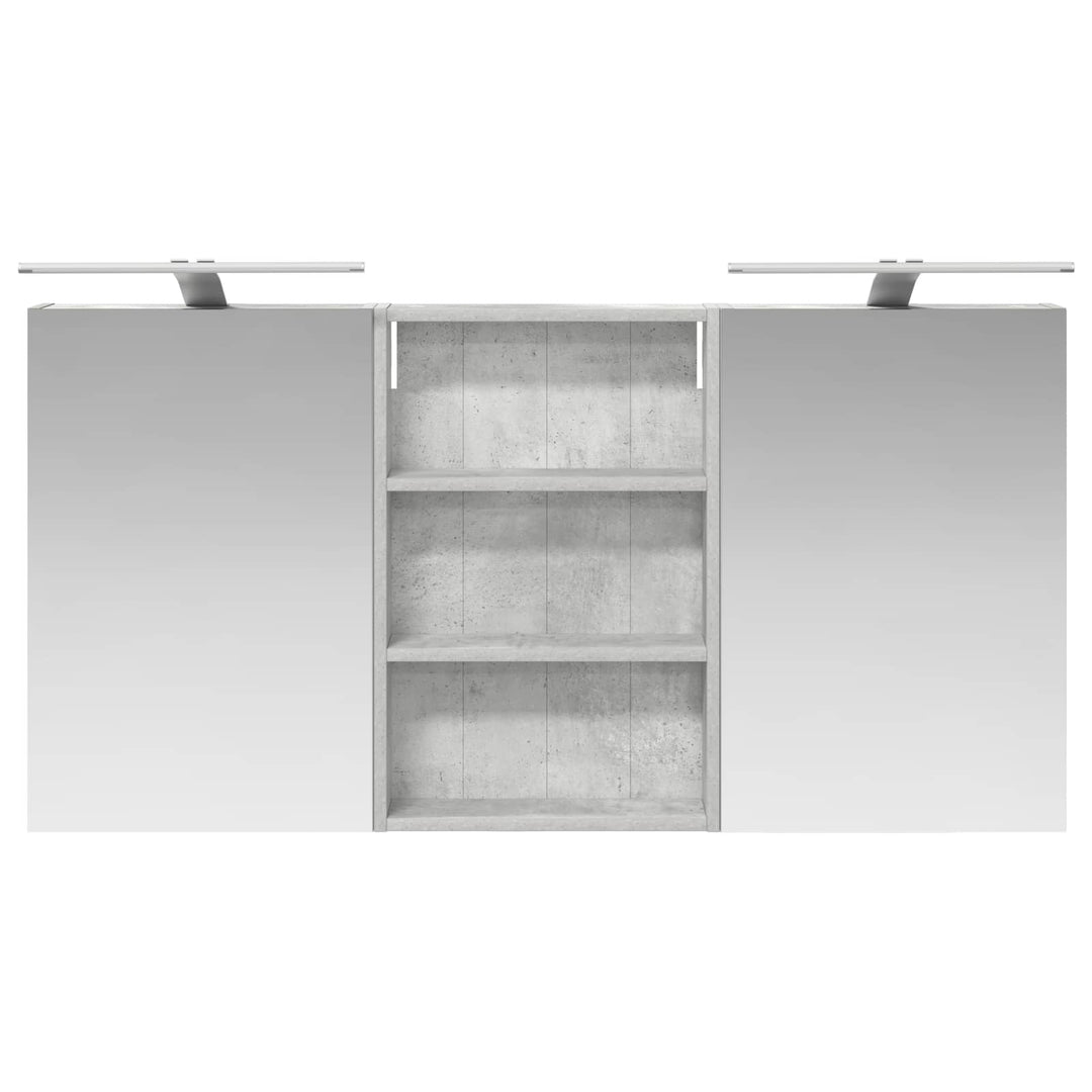Badeværelsesskabsæt 3 pcs 120 x 10,5 x 60,5 cm Konstrueret træ