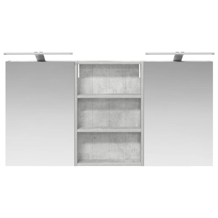 Badeværelsesskabsæt 3 pcs 120 x 10,5 x 60,5 cm Konstrueret træ