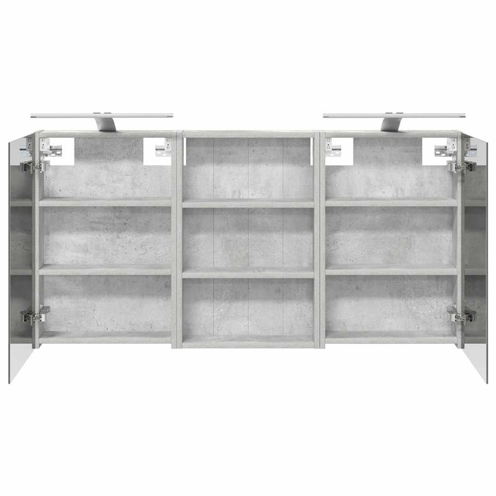 Badeværelsesskabsæt 3 pcs 120 x 10,5 x 60,5 cm Konstrueret træ