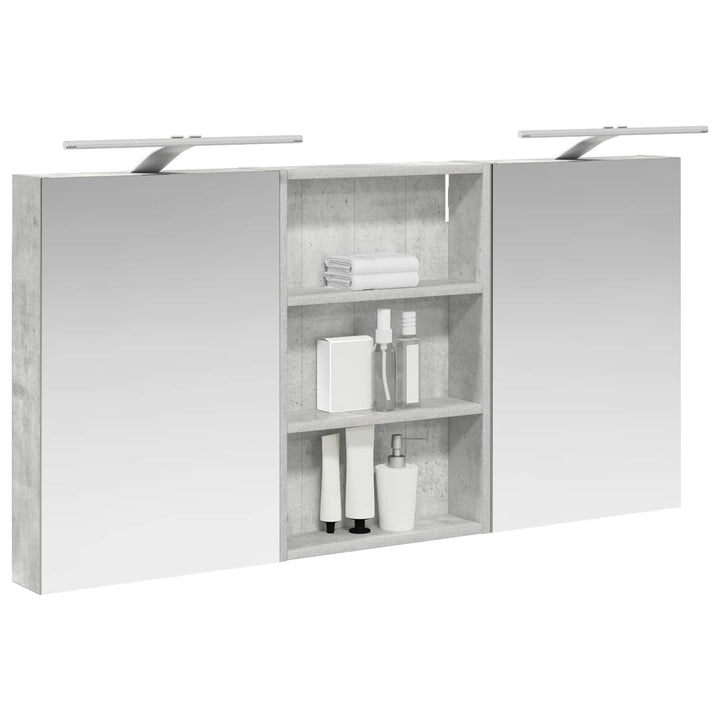Badeværelsesskabsæt 3 pcs 120 x 10,5 x 60,5 cm Konstrueret træ