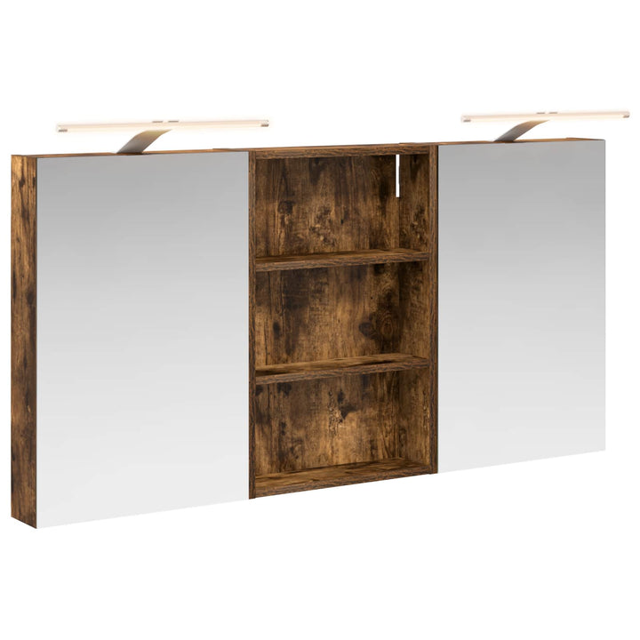 Badeværelsesskabsæt 3 pcs 120 x 10,5 x 60,5 cm Konstrueret træ