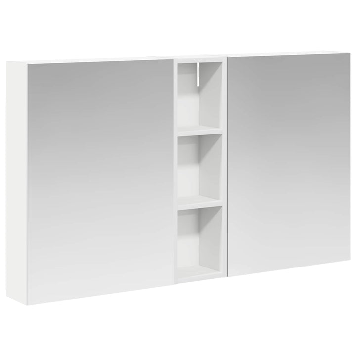 Badeværelsesskabsæt 3 pcs 120 x 14,5 x 70 cm Konstrueret træ