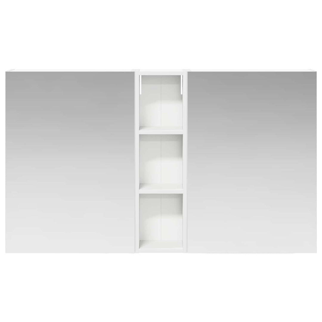 Badeværelsesskabsæt 3 pcs 120 x 14,5 x 70 cm Konstrueret træ