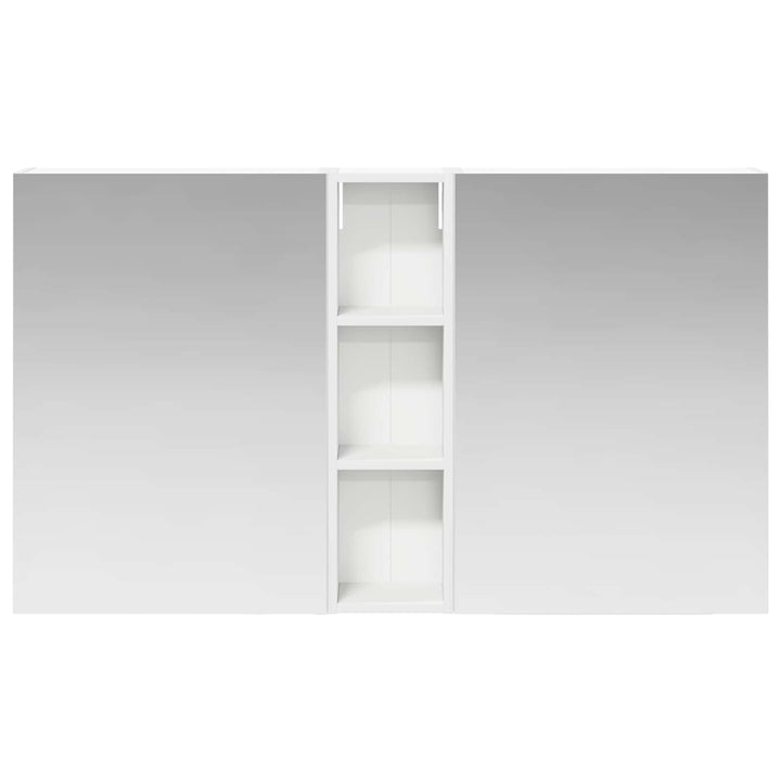 Badeværelsesskabsæt 3 pcs 120 x 14,5 x 70 cm Konstrueret træ