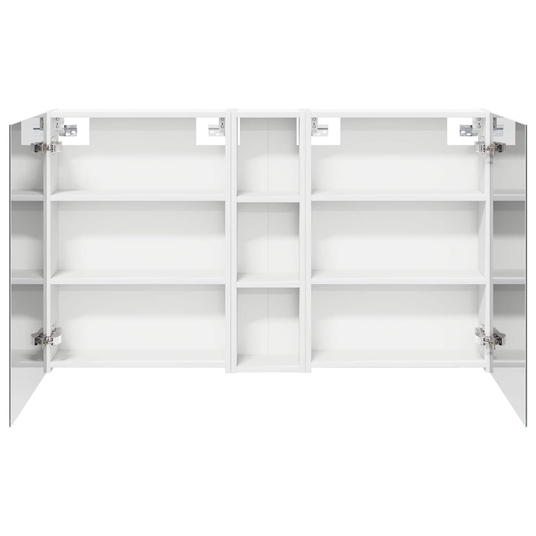 Badeværelsesskabsæt 3 pcs 120 x 14,5 x 70 cm Konstrueret træ