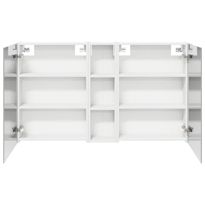 Badeværelsesskabsæt 3 pcs 120 x 14,5 x 70 cm Konstrueret træ