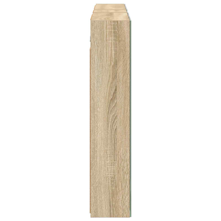 Badeværelsesskabsæt 3 pcs 120 x 14,5 x 70 cm Konstrueret træ