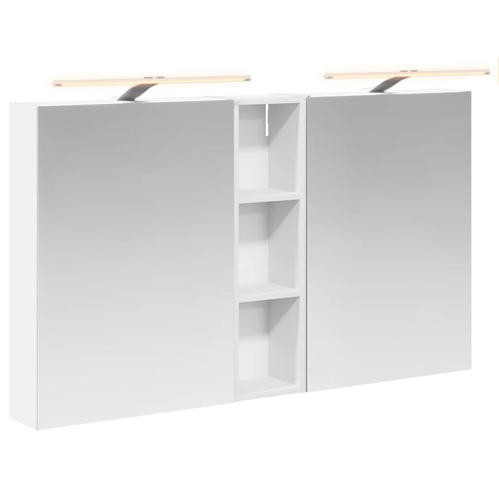 Badeværelsesskabsæt 3 pcs 120 x 14,5 x 70 cm Konstrueret træ