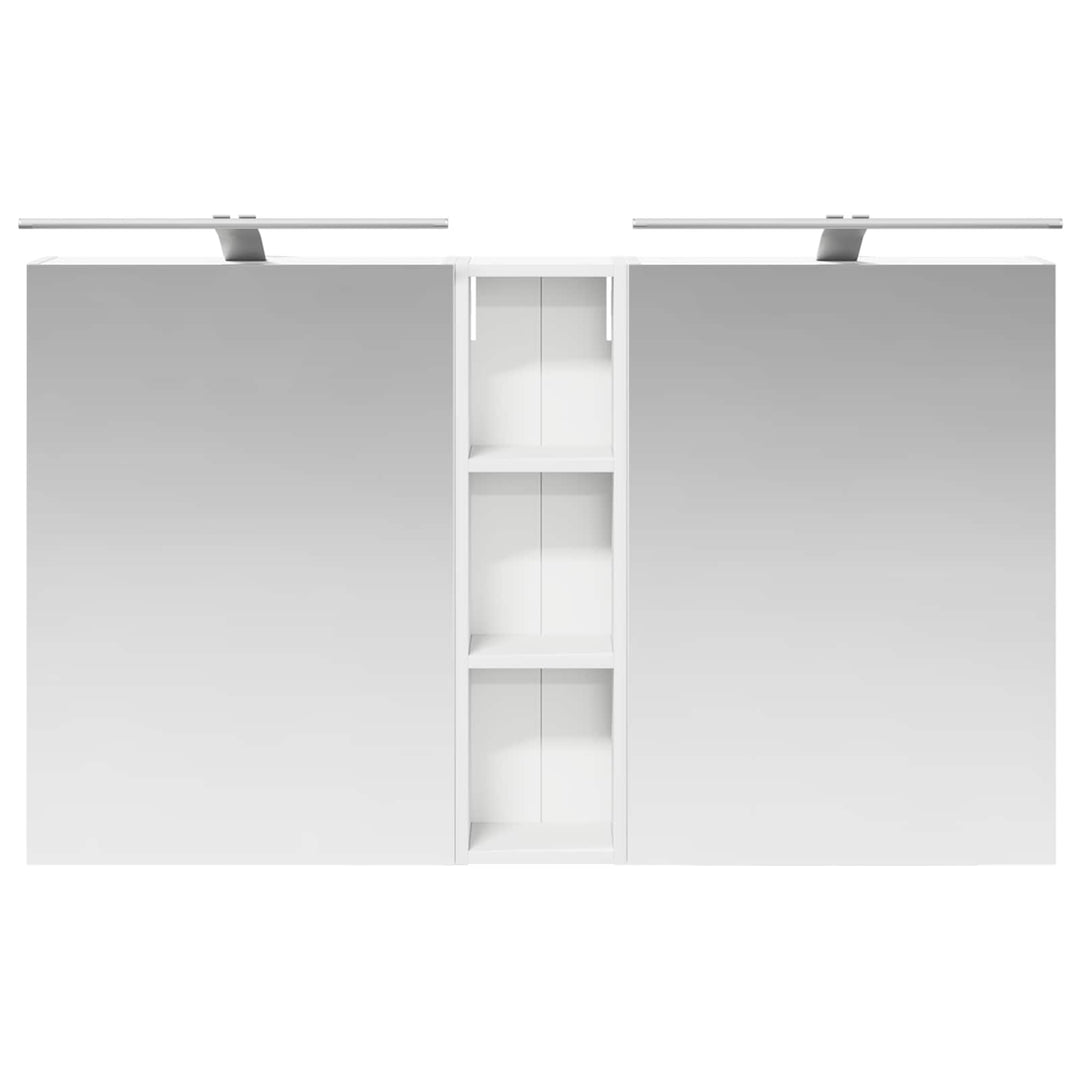 Badeværelsesskabsæt 3 pcs 120 x 14,5 x 70 cm Konstrueret træ