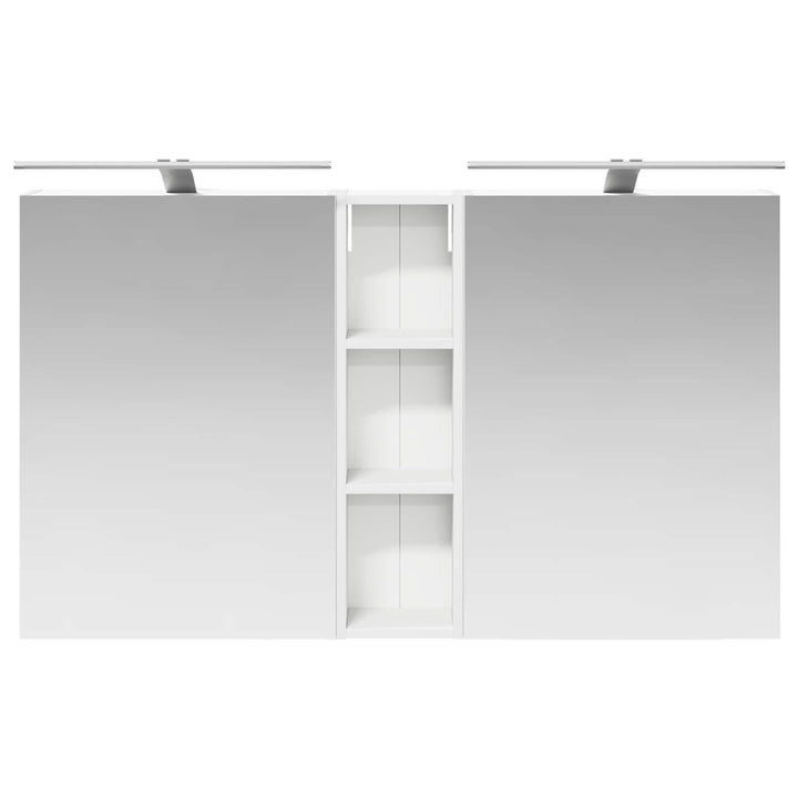 Badeværelsesskabsæt 3 pcs 120 x 14,5 x 70 cm Konstrueret træ