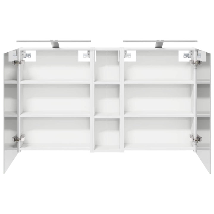 Badeværelsesskabsæt 3 pcs 120 x 14,5 x 70 cm Konstrueret træ