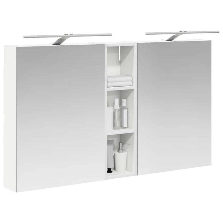 Badeværelsesskabsæt 3 pcs 120 x 14,5 x 70 cm Konstrueret træ