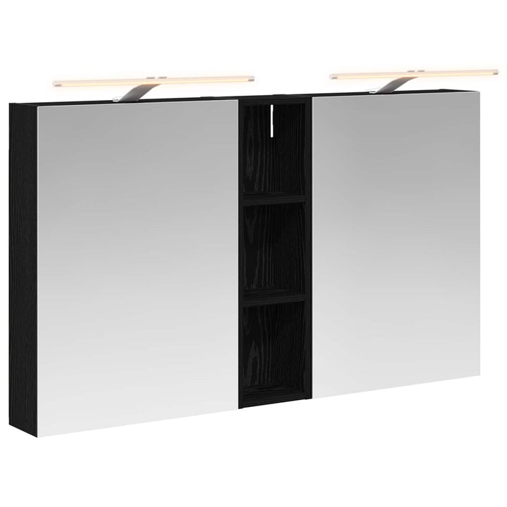Badeværelsesskabsæt 3 pcs 120 x 14,5 x 70 cm Konstrueret træ