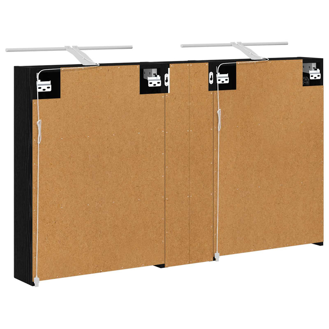 Badeværelsesskabsæt 3 pcs 120 x 14,5 x 70 cm Konstrueret træ