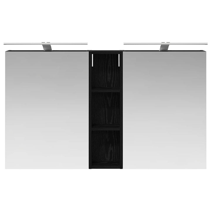 Badeværelsesskabsæt 3 pcs 120 x 14,5 x 70 cm Konstrueret træ