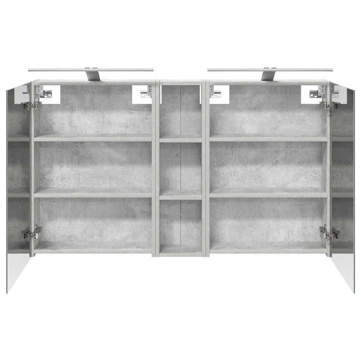 Badeværelsesskabsæt 3 pcs 120 x 14,5 x 70 cm Konstrueret træ