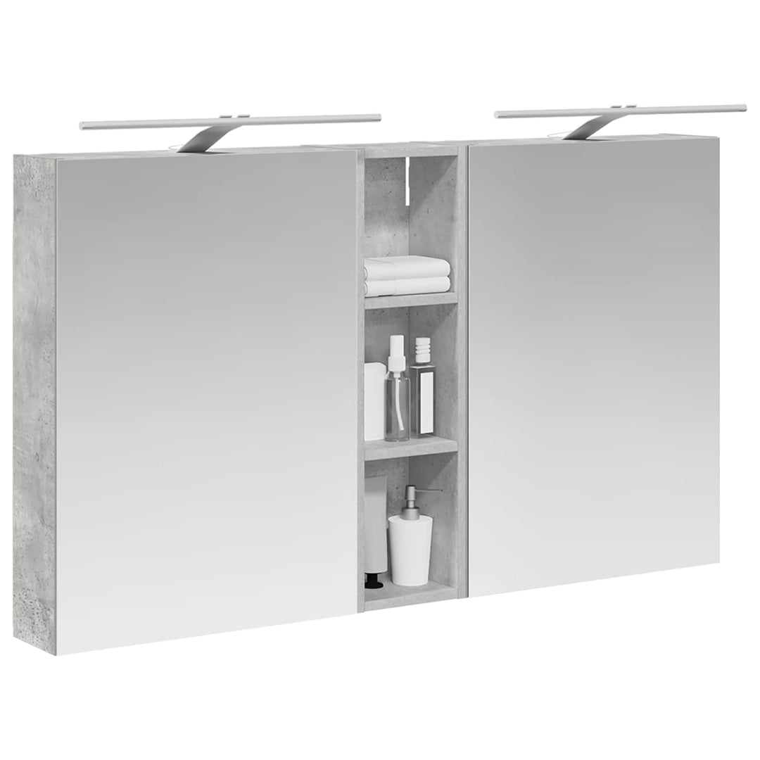 Badeværelsesskabsæt 3 pcs 120 x 14,5 x 70 cm Konstrueret træ