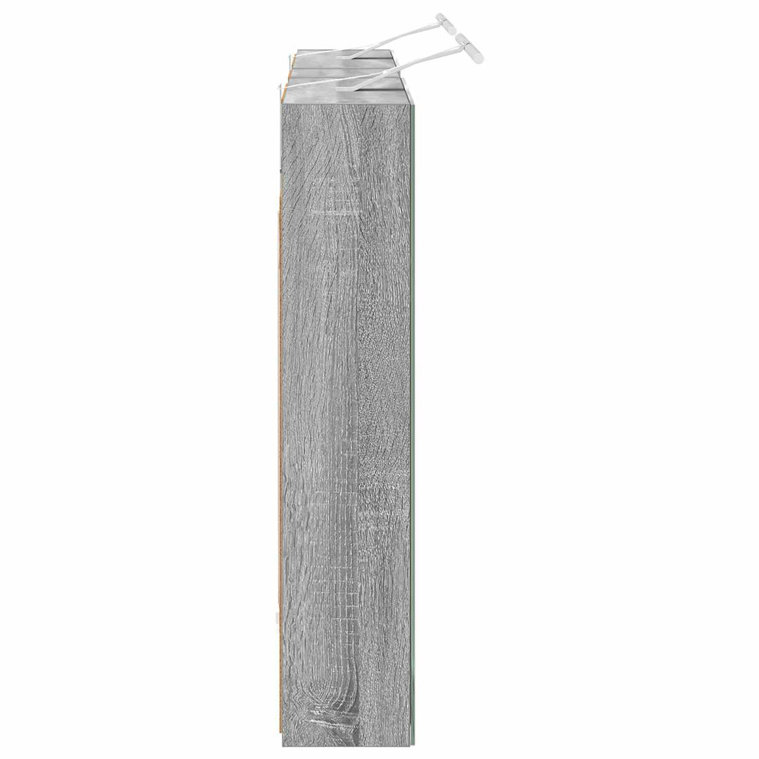 Badeværelsesskabsæt 3 pcs 120 x 14,5 x 70 cm Konstrueret træ