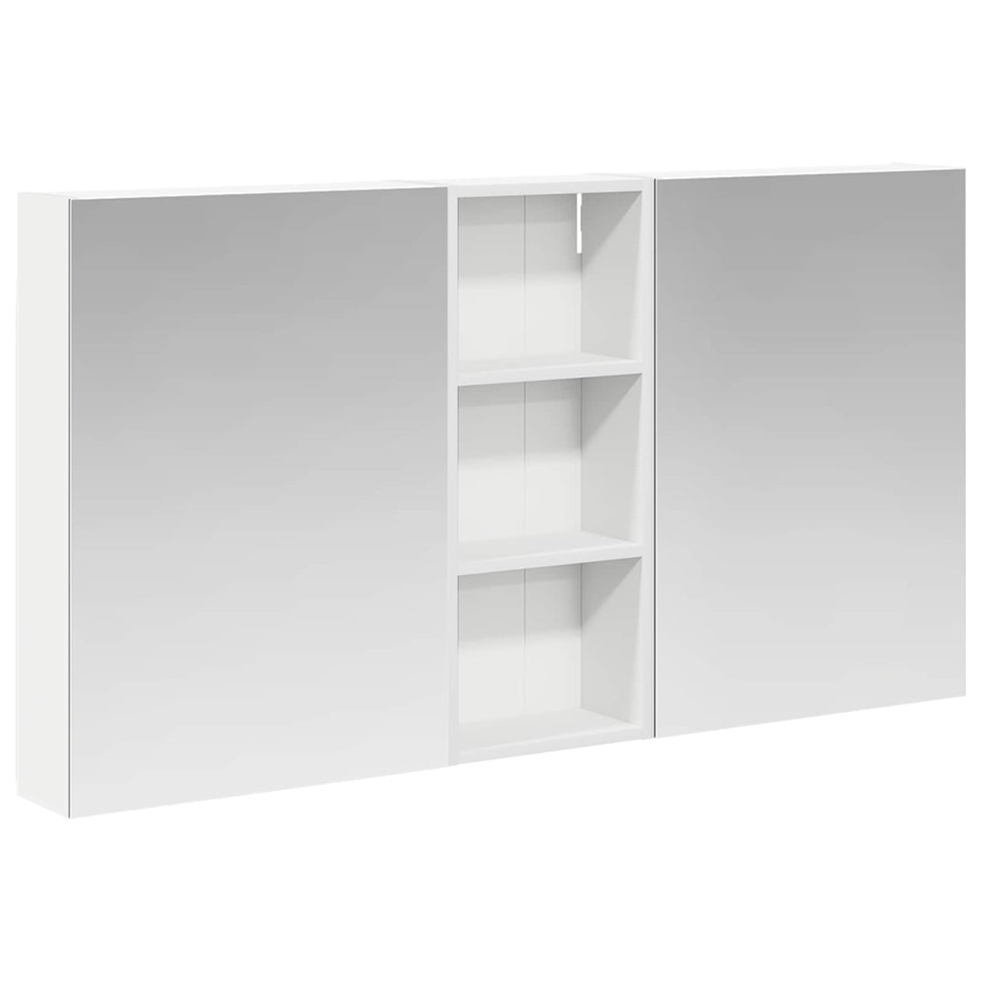 Badeværelsesskabsæt 3 pcs 130 x 14,5 x 70 cm Konstrueret træ