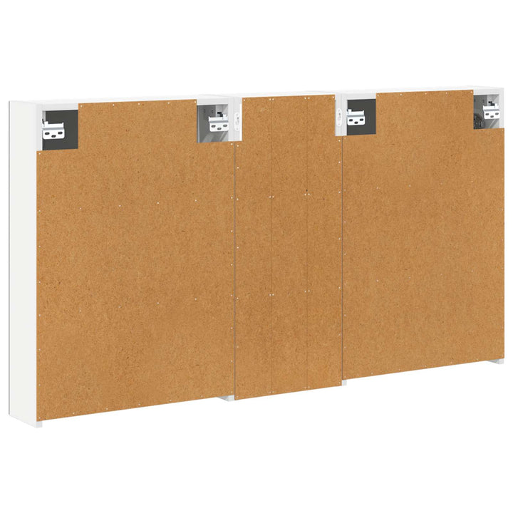 Badeværelsesskabsæt 3 pcs 130 x 14,5 x 70 cm Konstrueret træ