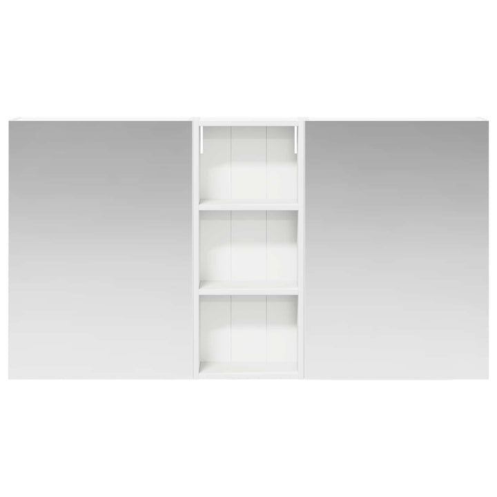 Badeværelsesskabsæt 3 pcs 130 x 14,5 x 70 cm Konstrueret træ