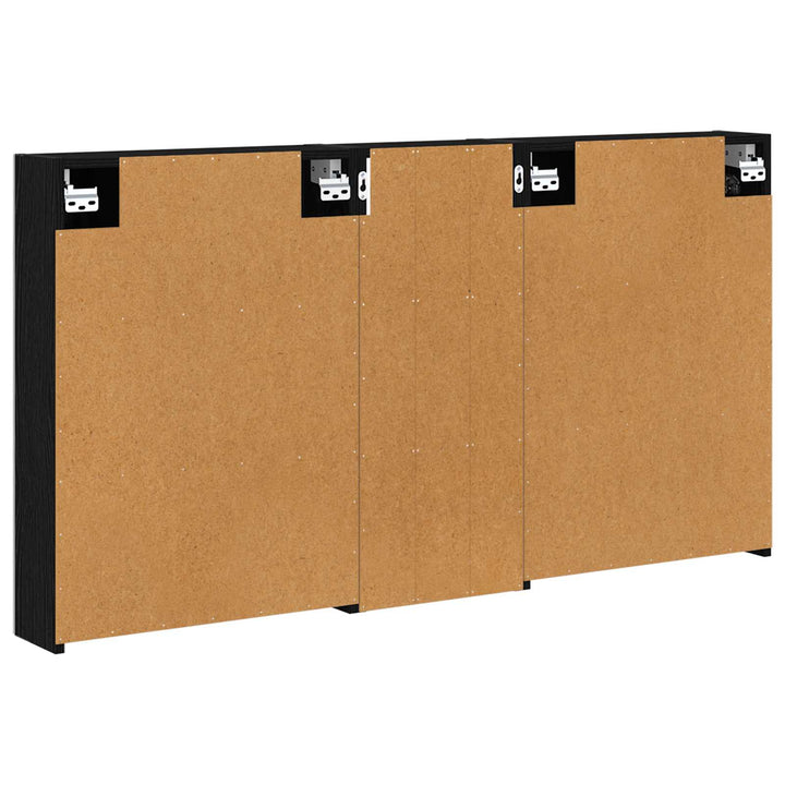 Badeværelsesskabsæt 3 pcs 130 x 14,5 x 70 cm Konstrueret træ