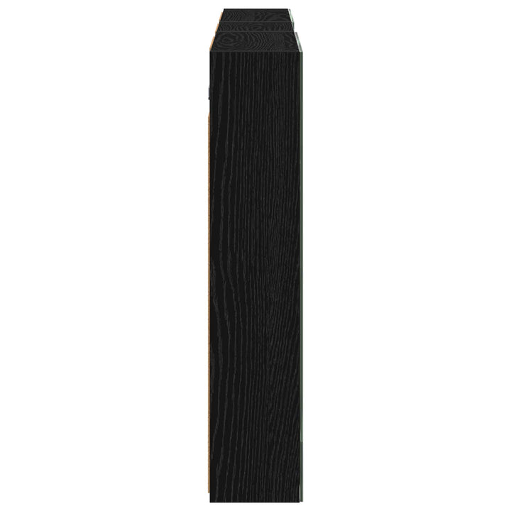 Badeværelsesskabsæt 3 pcs 130 x 14,5 x 70 cm Konstrueret træ