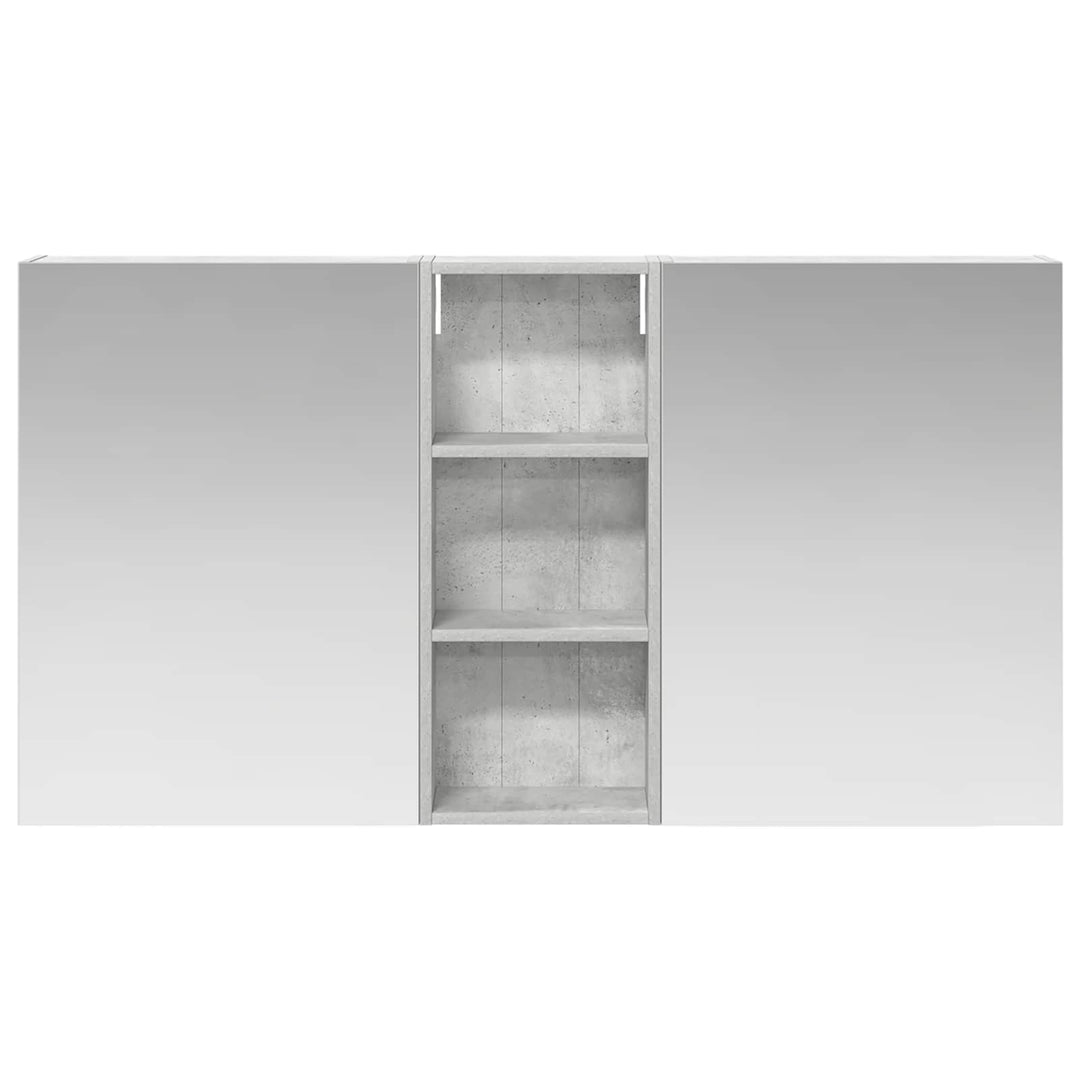Badeværelsesskabsæt 3 pcs 130 x 14,5 x 70 cm Konstrueret træ