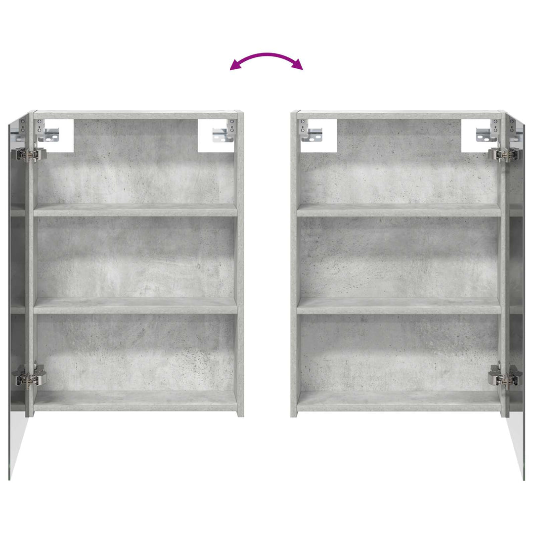 Badeværelsesskabsæt 3 pcs 130 x 14,5 x 70 cm Konstrueret træ
