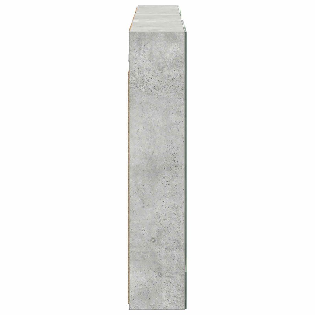 Badeværelsesskabsæt 3 pcs 130 x 14,5 x 70 cm Konstrueret træ