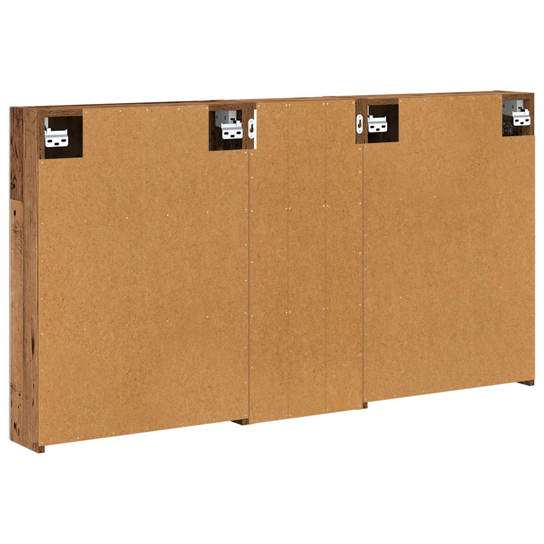 Badeværelsesskabsæt 3 pcs 130 x 14,5 x 70 cm Konstrueret træ