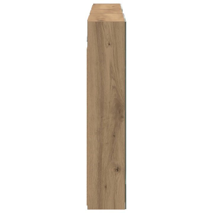 Badeværelsesskabsæt 3 pcs 130 x 14,5 x 70 cm Konstrueret træ
