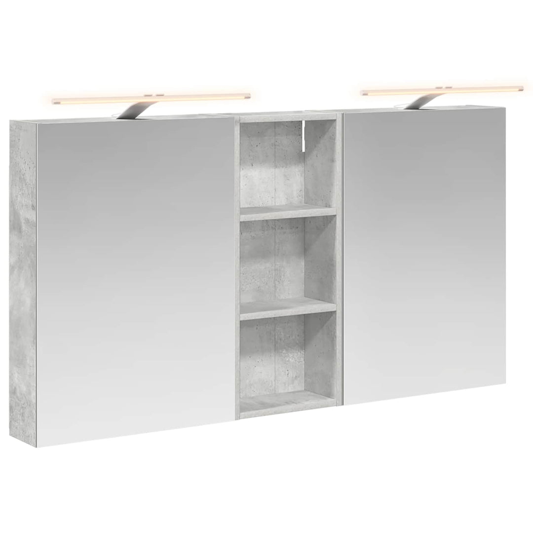 Badeværelsesskabsæt 3 pcs 130 x 14,5 x 70 cm Konstrueret træ