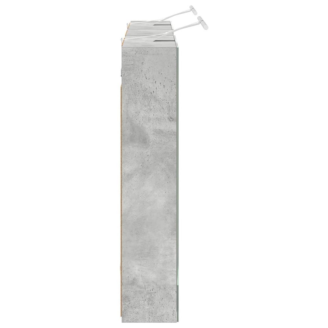 Badeværelsesskabsæt 3 pcs 130 x 14,5 x 70 cm Konstrueret træ
