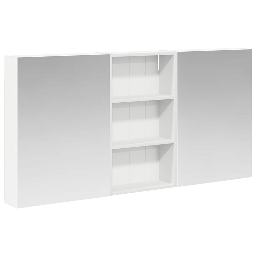 Badeværelsesskabsæt 3 pcs 140 x 14,5 x 70 cm Konstrueret træ