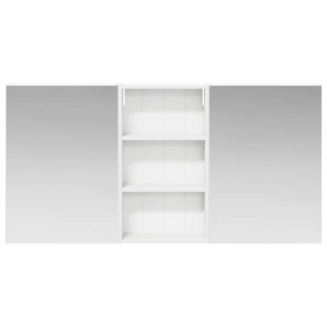 Badeværelsesskabsæt 3 pcs 140 x 14,5 x 70 cm Konstrueret træ