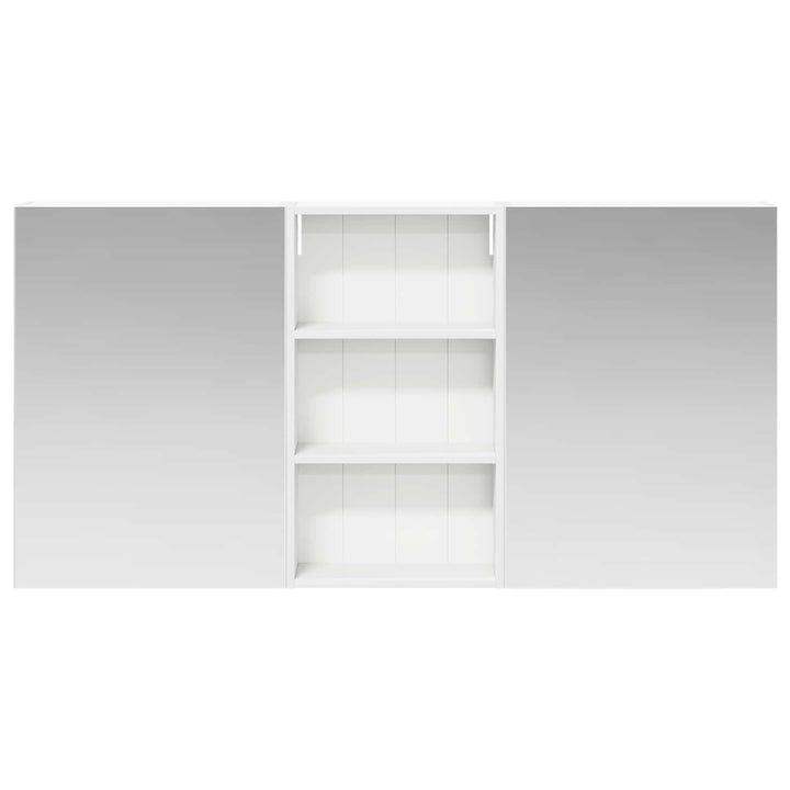 Badeværelsesskabsæt 3 pcs 140 x 14,5 x 70 cm Konstrueret træ