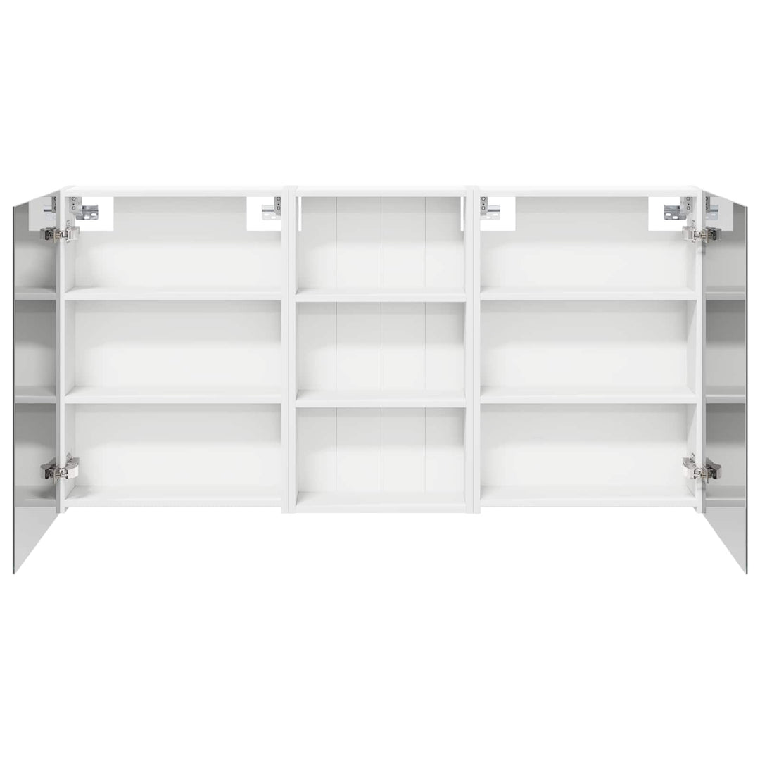 Badeværelsesskabsæt 3 pcs 140 x 14,5 x 70 cm Konstrueret træ