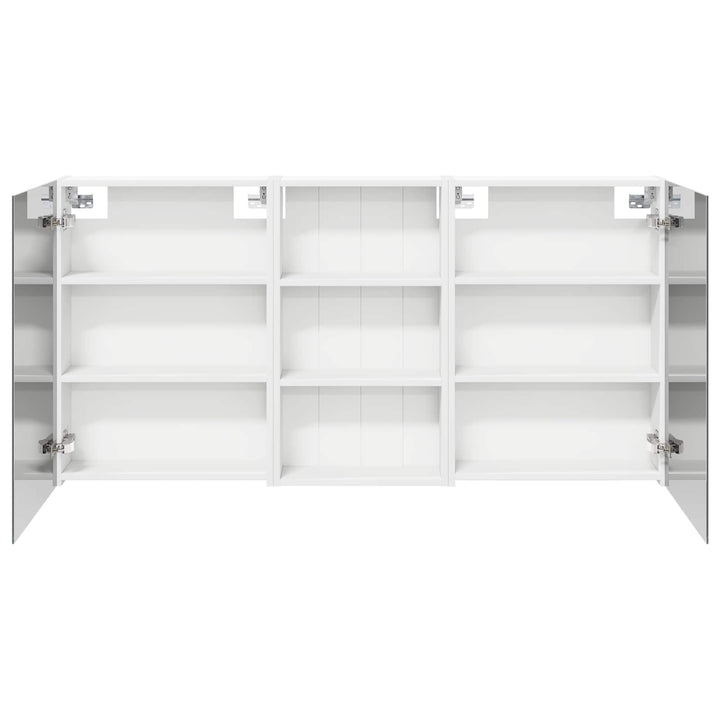 Badeværelsesskabsæt 3 pcs 140 x 14,5 x 70 cm Konstrueret træ