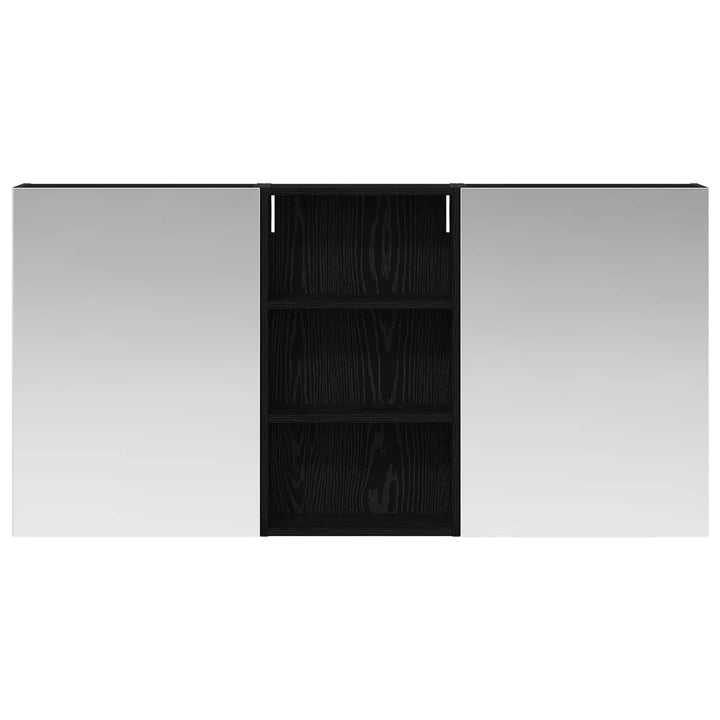 Badeværelsesskabsæt 3 pcs 140 x 14,5 x 70 cm Konstrueret træ