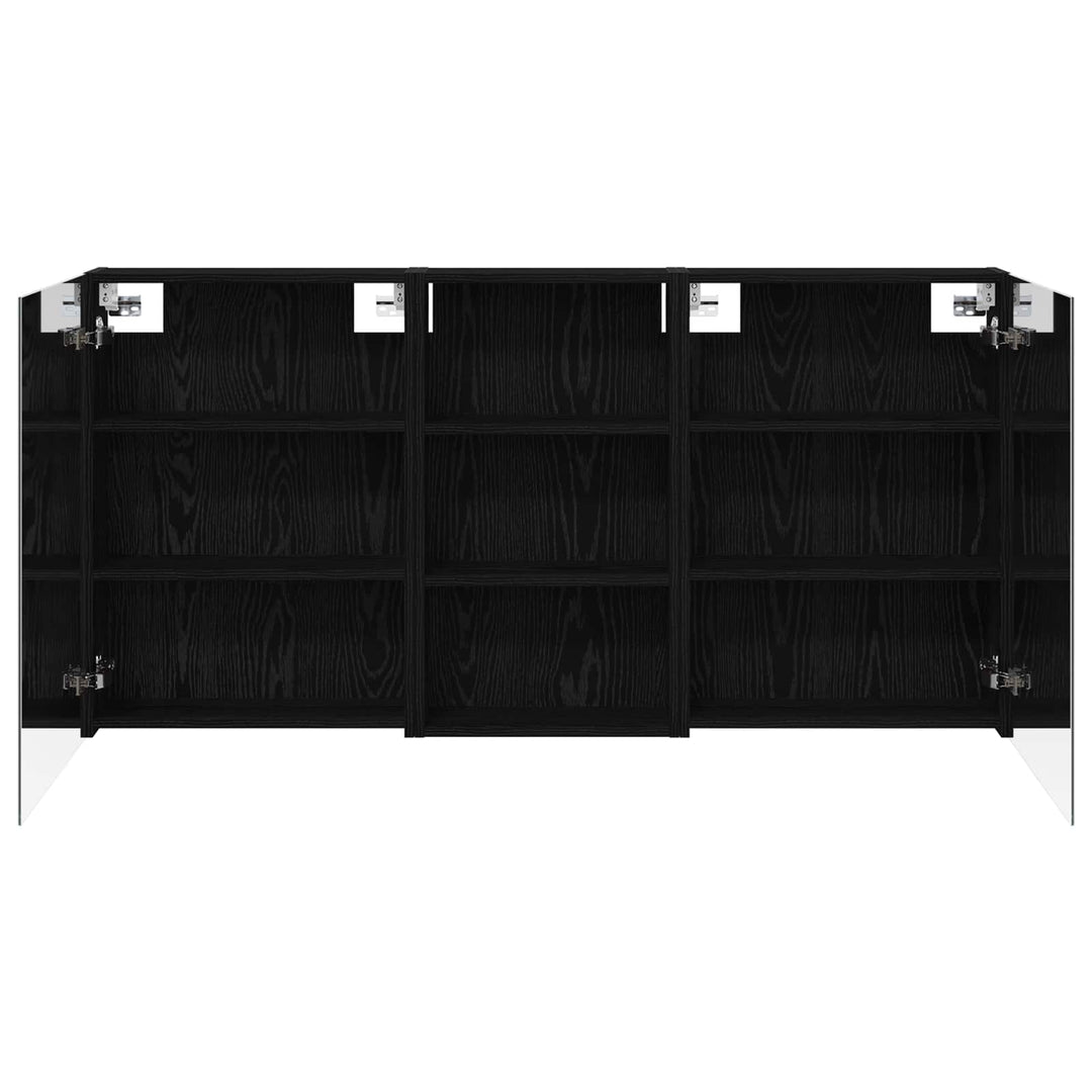 Badeværelsesskabsæt 3 pcs 140 x 14,5 x 70 cm Konstrueret træ