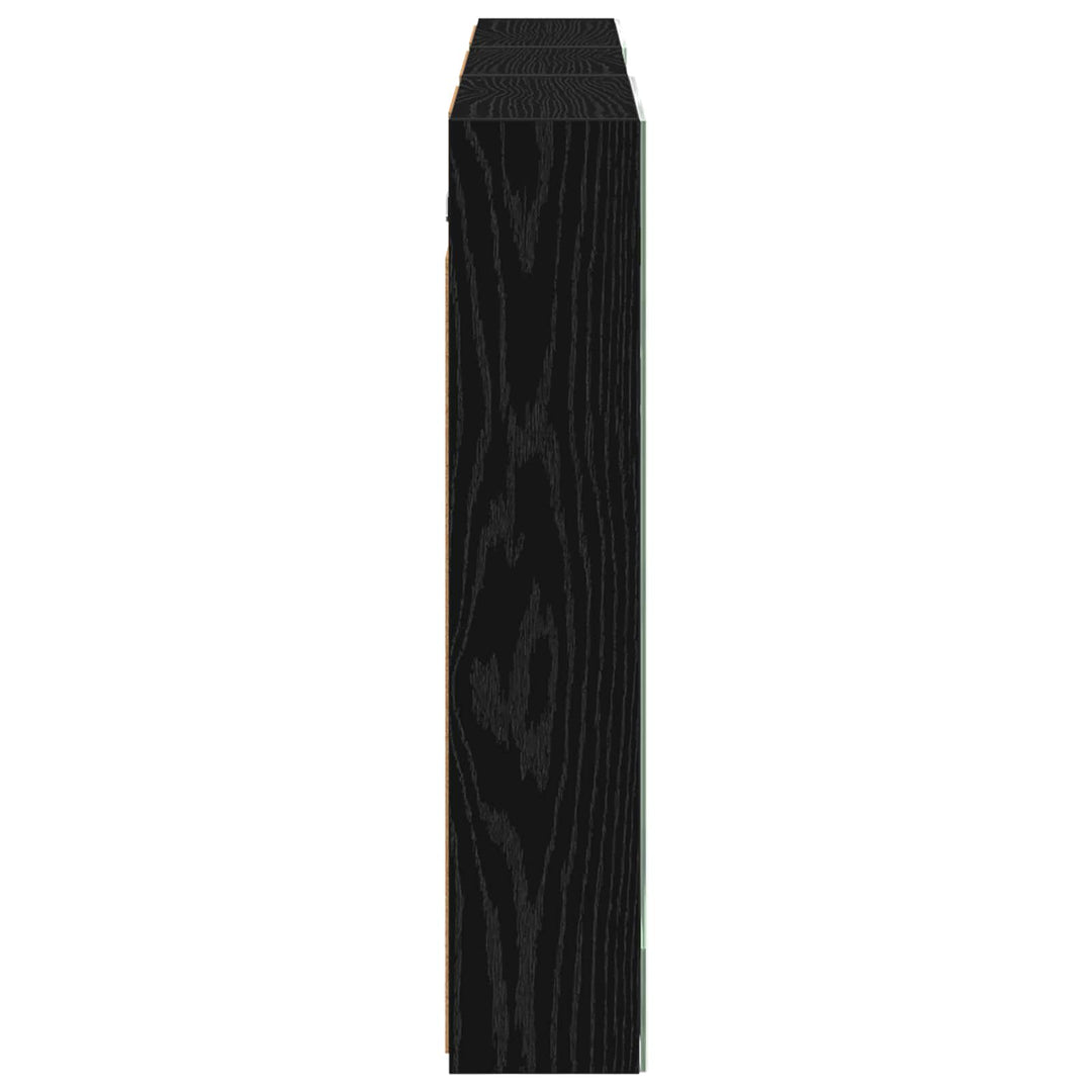 Badeværelsesskabsæt 3 pcs 140 x 14,5 x 70 cm Konstrueret træ