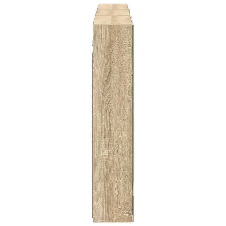 Badeværelsesskabsæt 3 pcs 140 x 14,5 x 70 cm Konstrueret træ