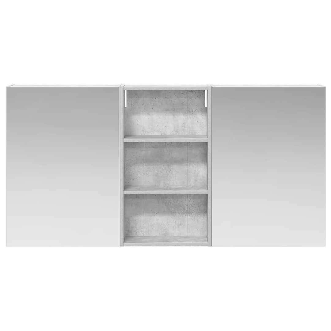 Badeværelsesskabsæt 3 pcs 140 x 14,5 x 70 cm Konstrueret træ