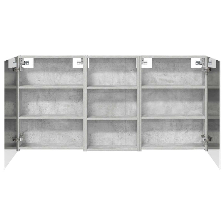 Badeværelsesskabsæt 3 pcs 140 x 14,5 x 70 cm Konstrueret træ